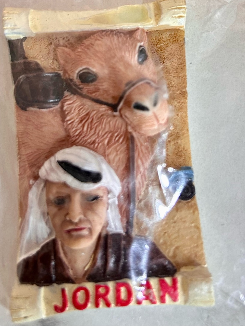 Jordan Camel & Bedouin Souvenir Magnet - Beige/Brown - Picture 3 of 3